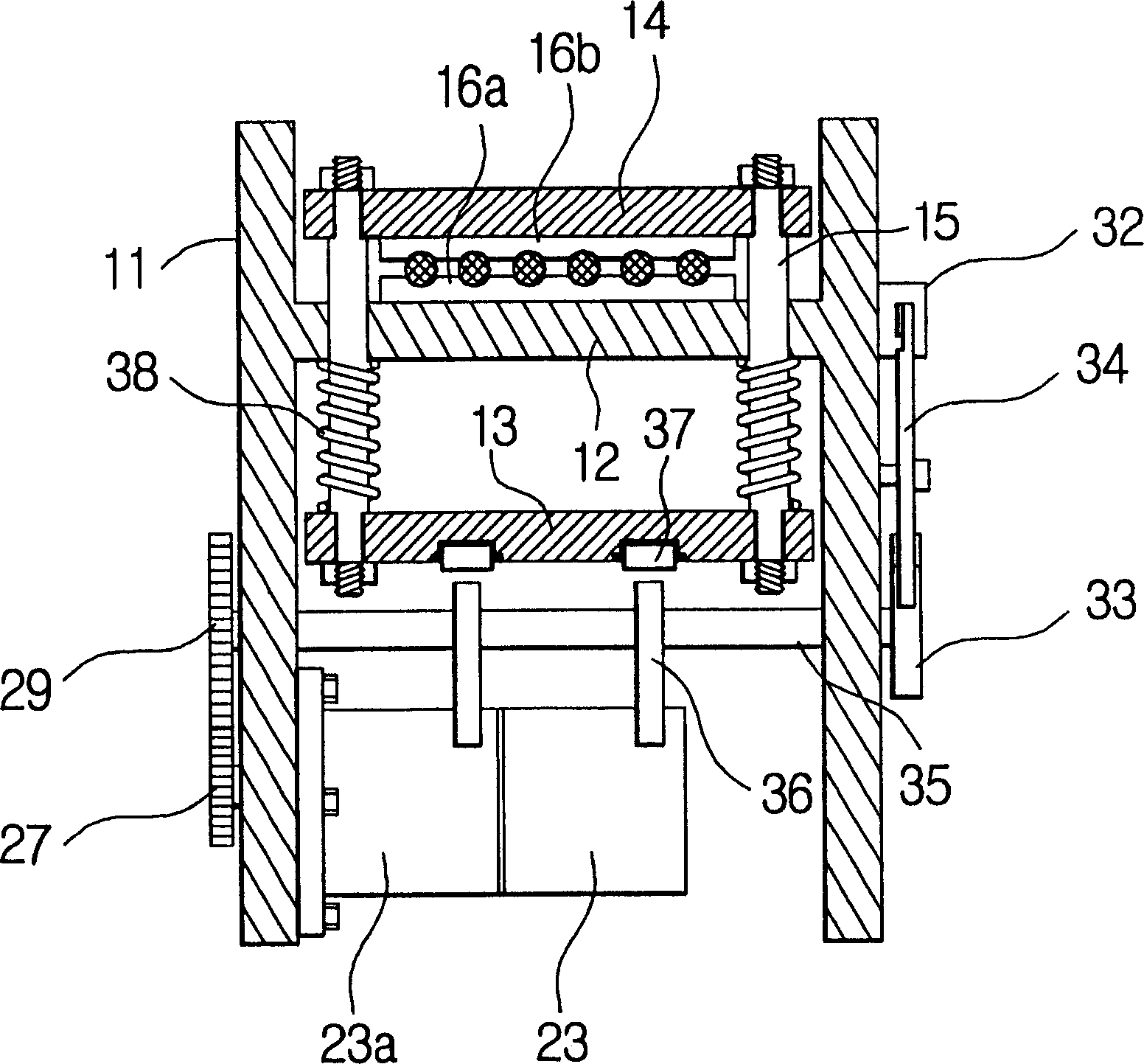 Rope brake system of elevator by using cam