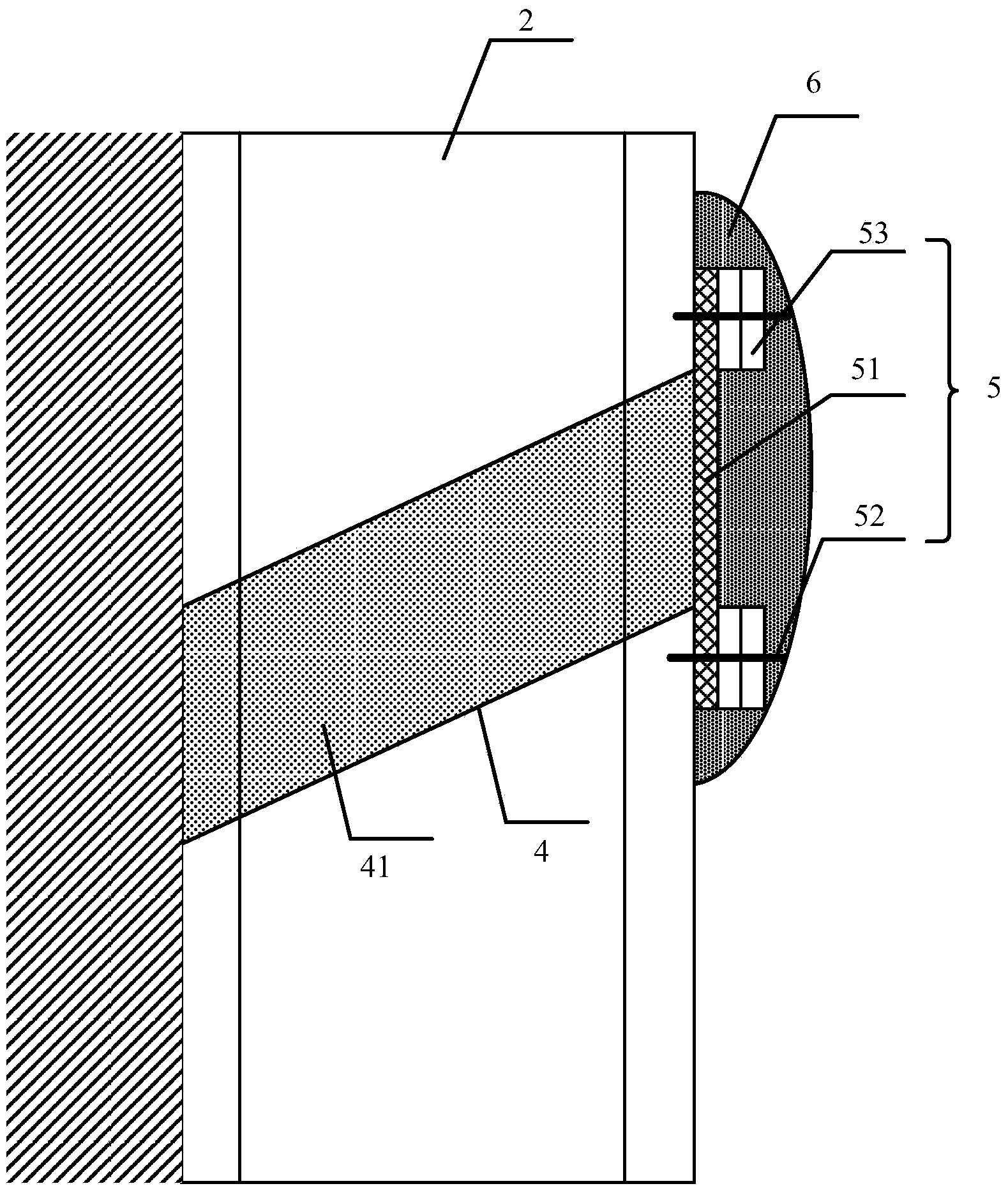 Offshore deep foundation pit supporting structure and construction method thereof