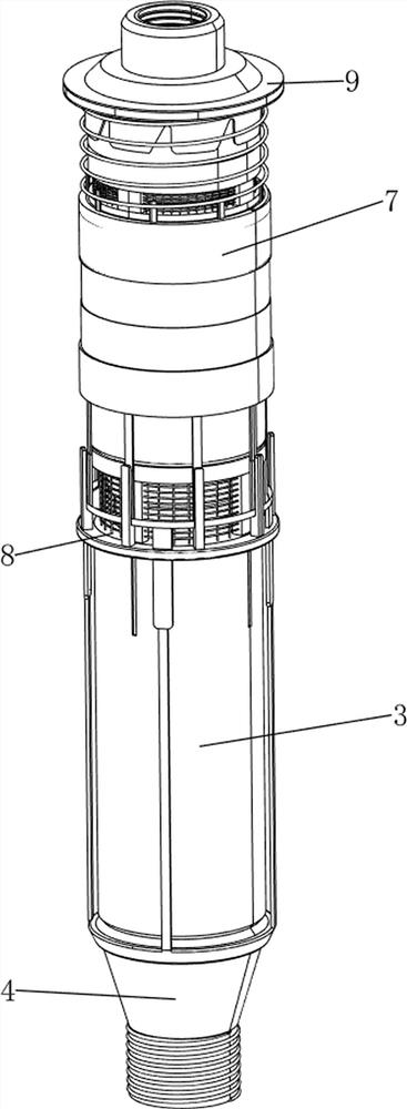 A packer for oilfield water injection wells capable of protecting rubber cartridges