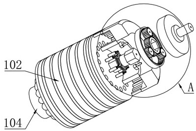 A hybrid iron core motor