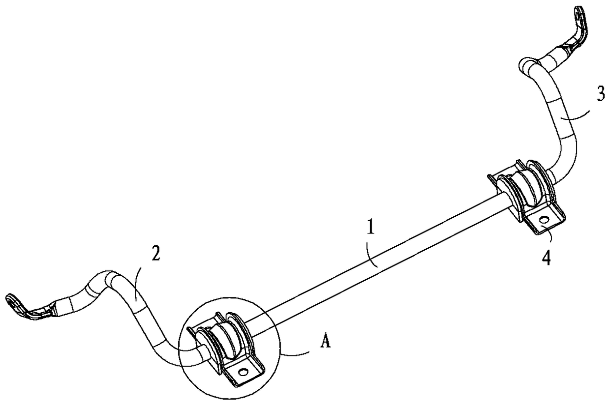 vehicle stabilizer bar assembly