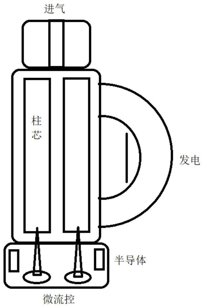 Micro-fluidic chip phytoncide bottle inflation method based on semiconductor desorption