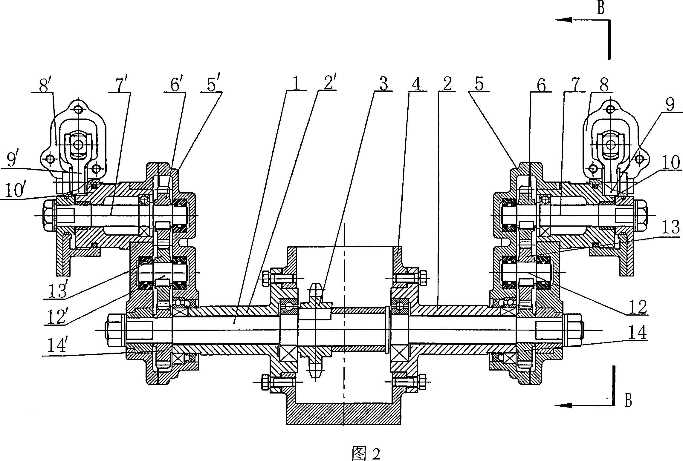 Rotary separating and planting mechanism with eccentric gear-nonknuckle gear of walking rice transplanter