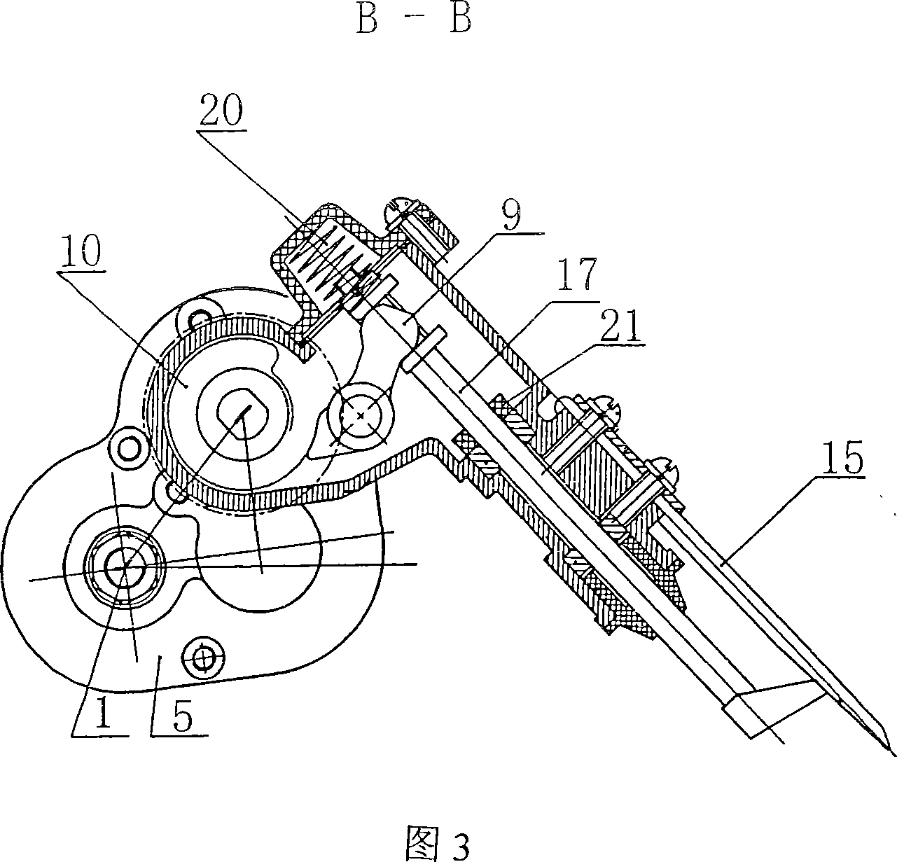 Rotary separating and planting mechanism with eccentric gear-nonknuckle gear of walking rice transplanter