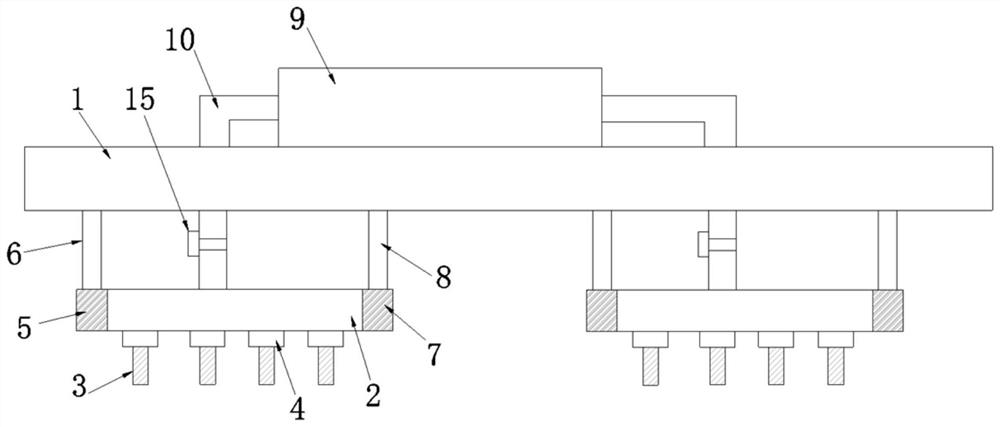 Greenhouse planting drip irrigation structure for crop planting