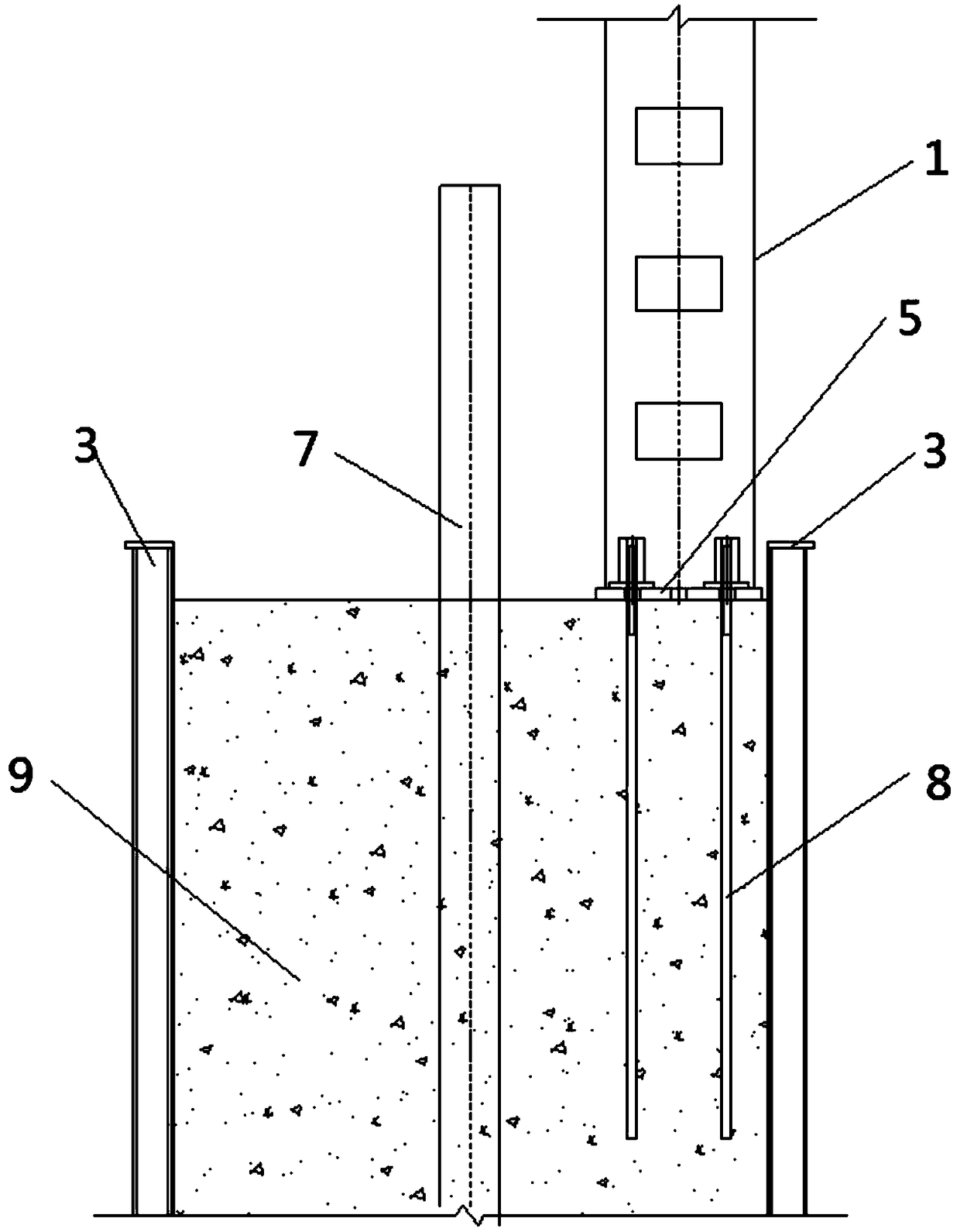 Climbing steel platform supporting devices and using method thereof