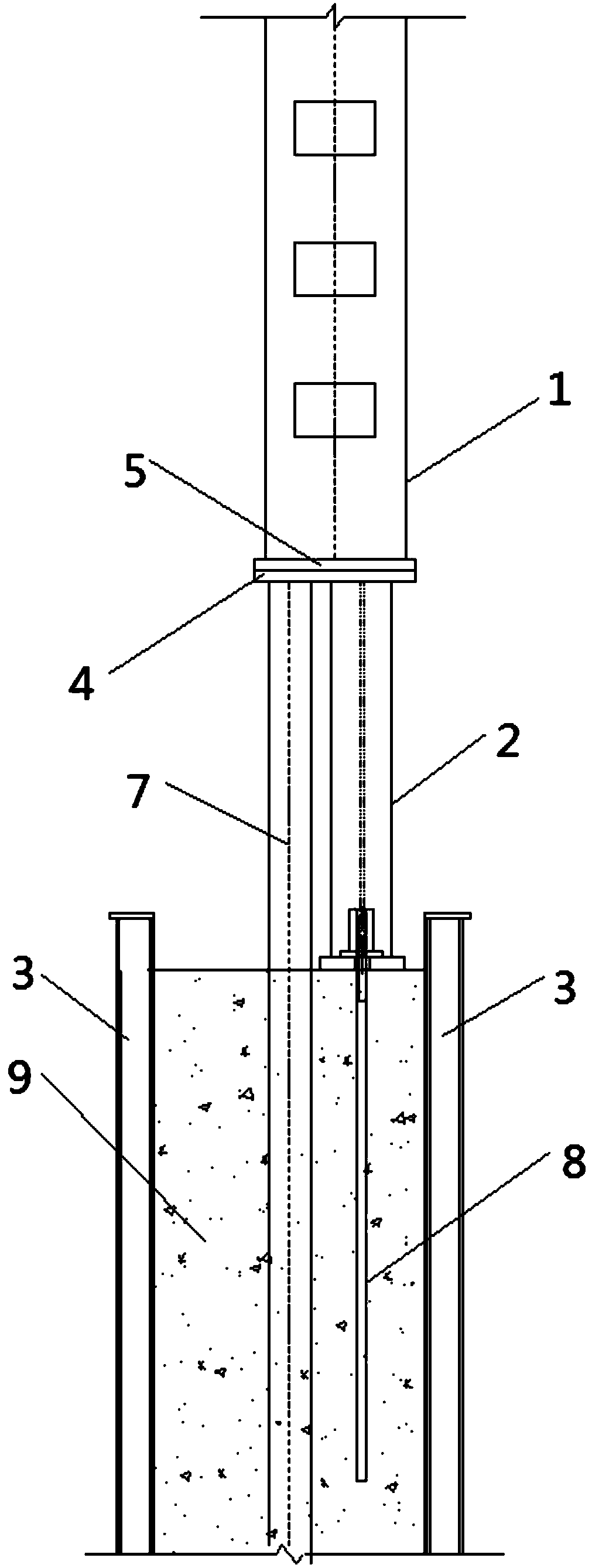 Climbing steel platform supporting devices and using method thereof