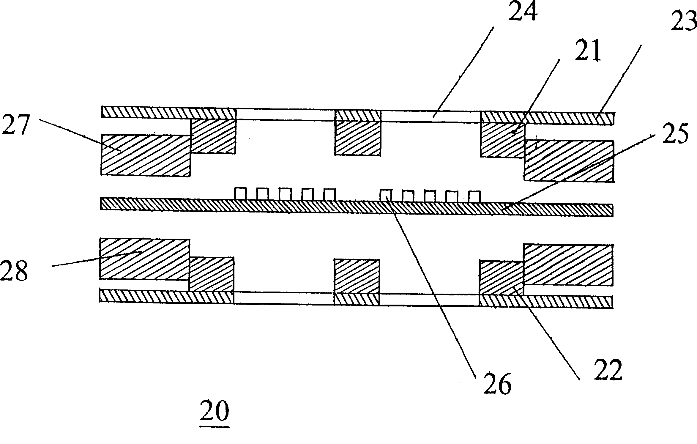 Ribbon type sound film of plane loudspeaker and its manufacturing method