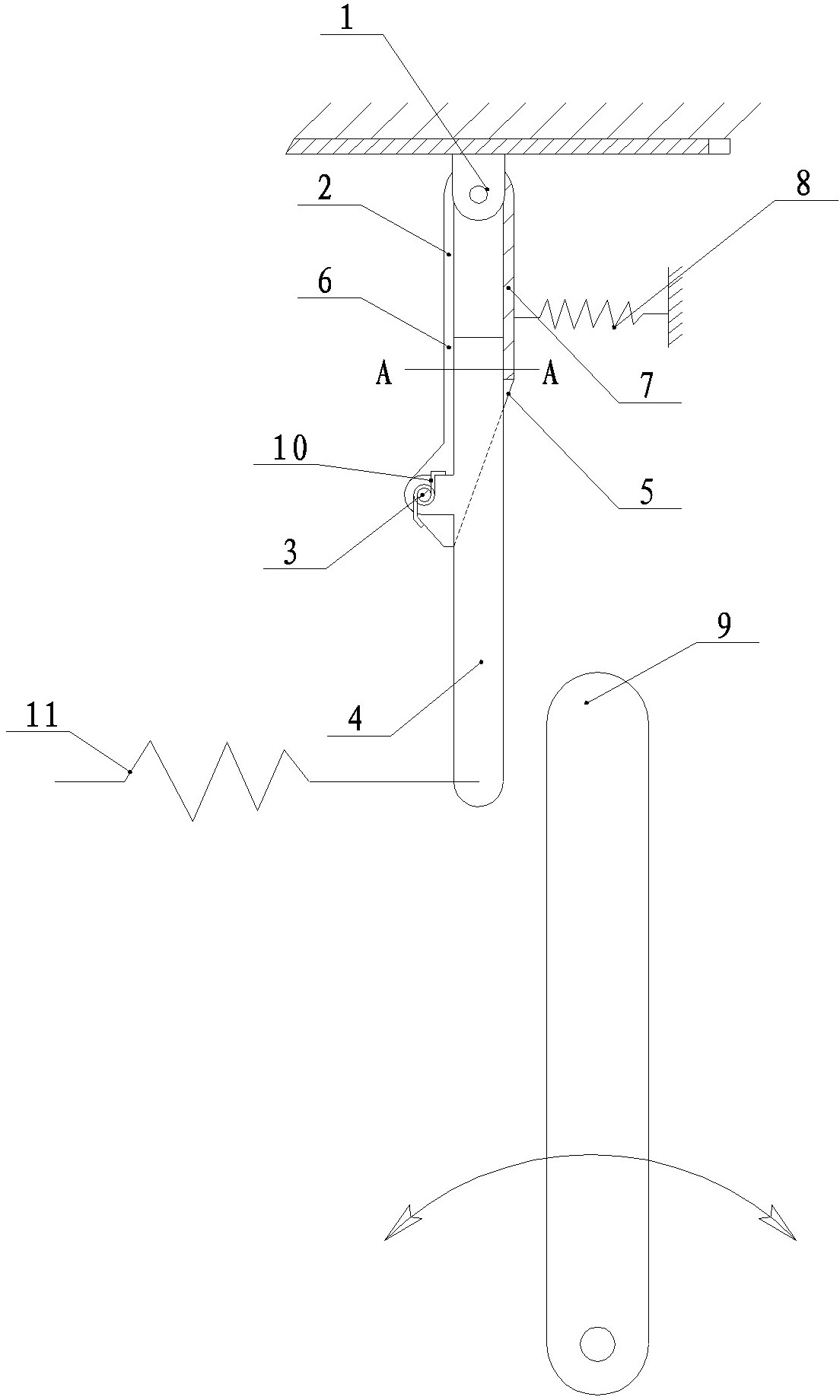 Clutching delaying device for vehicle starting