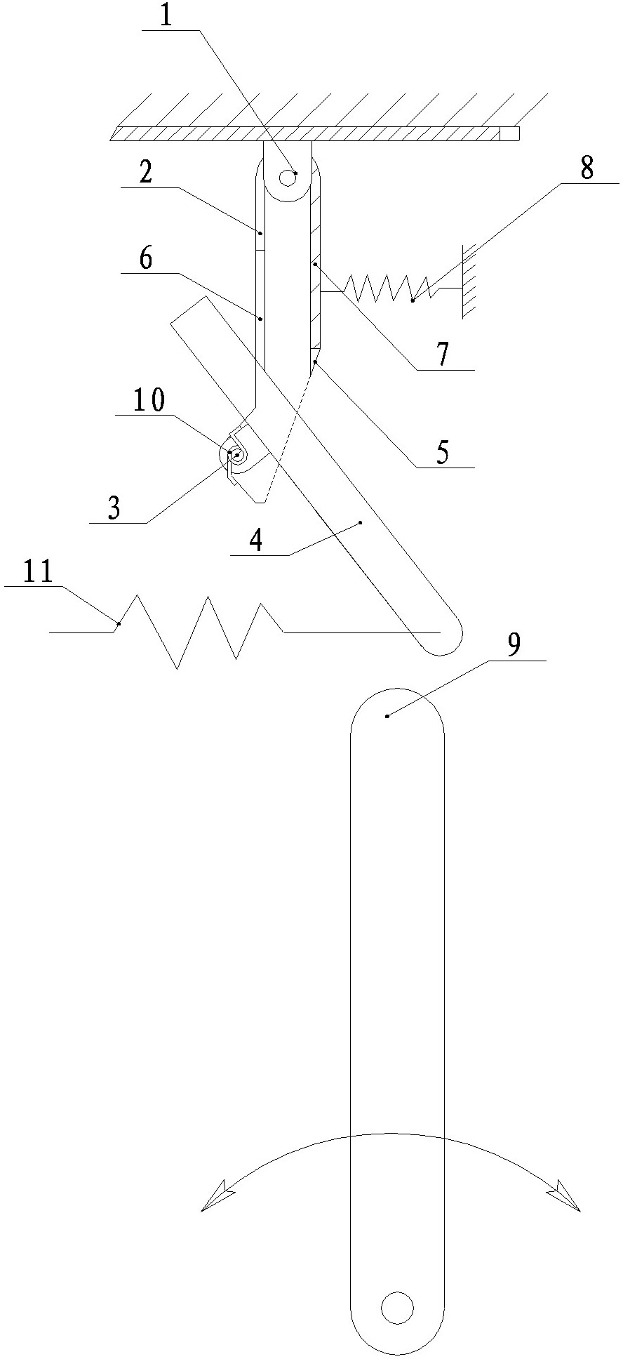 Clutching delaying device for vehicle starting