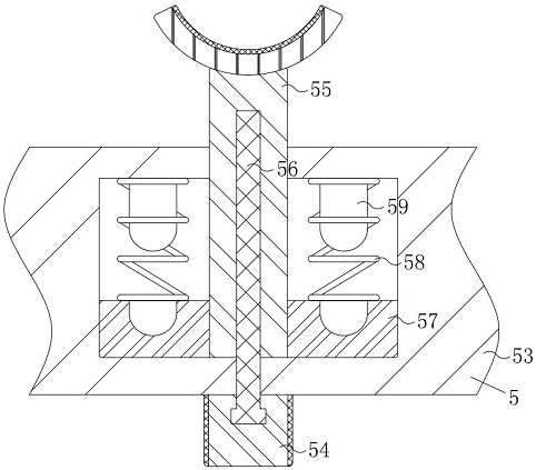 Winding anti-deviation assembly capable of being used for yarns with different thicknesses
