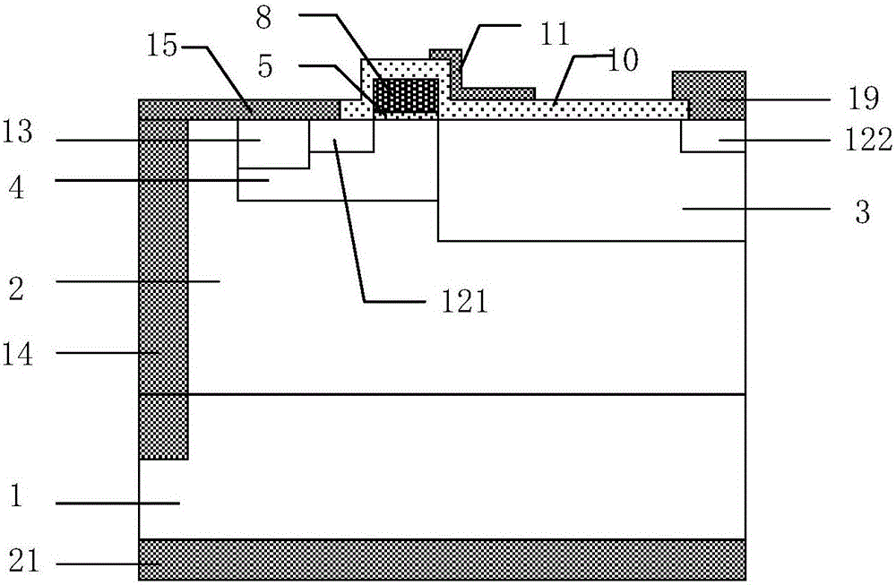 Radio-frequency LDMOS transistor with overheat protection function