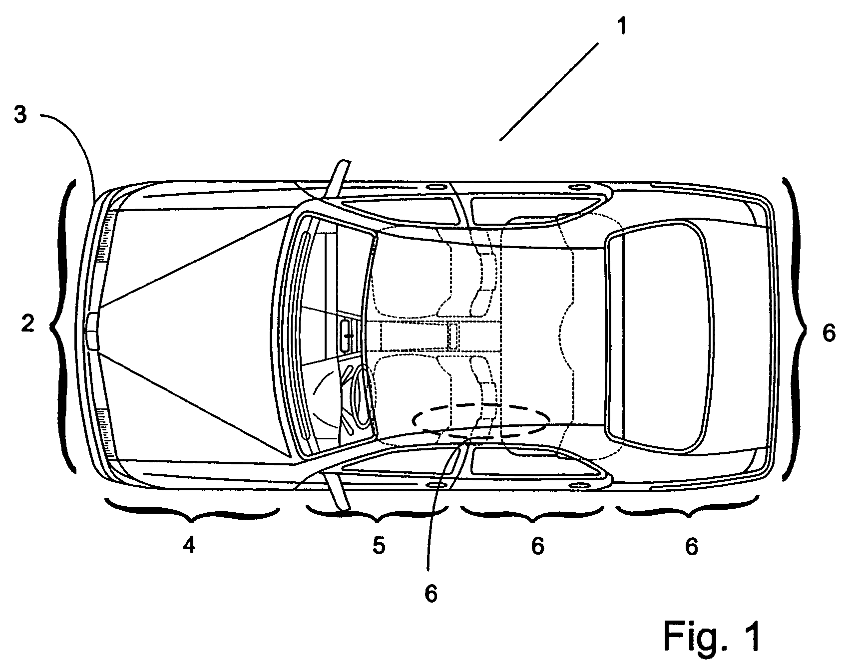 Method for controlling a safety system in a vehicle