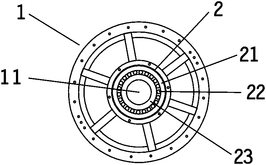 Submersible motor with easily disassembled angular contact ball bearing