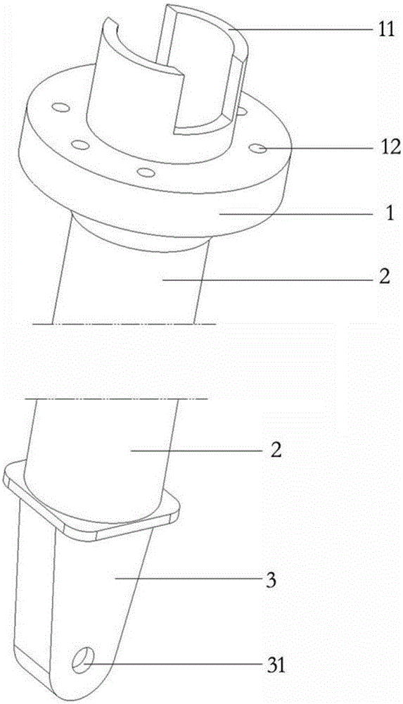 Passive flexible protection stand column