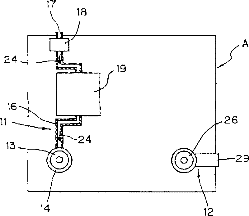 Device for charging dry air or nitrogen gas into semiconductor wafer storage container and wafer static charge removing apparatus utilizing the device