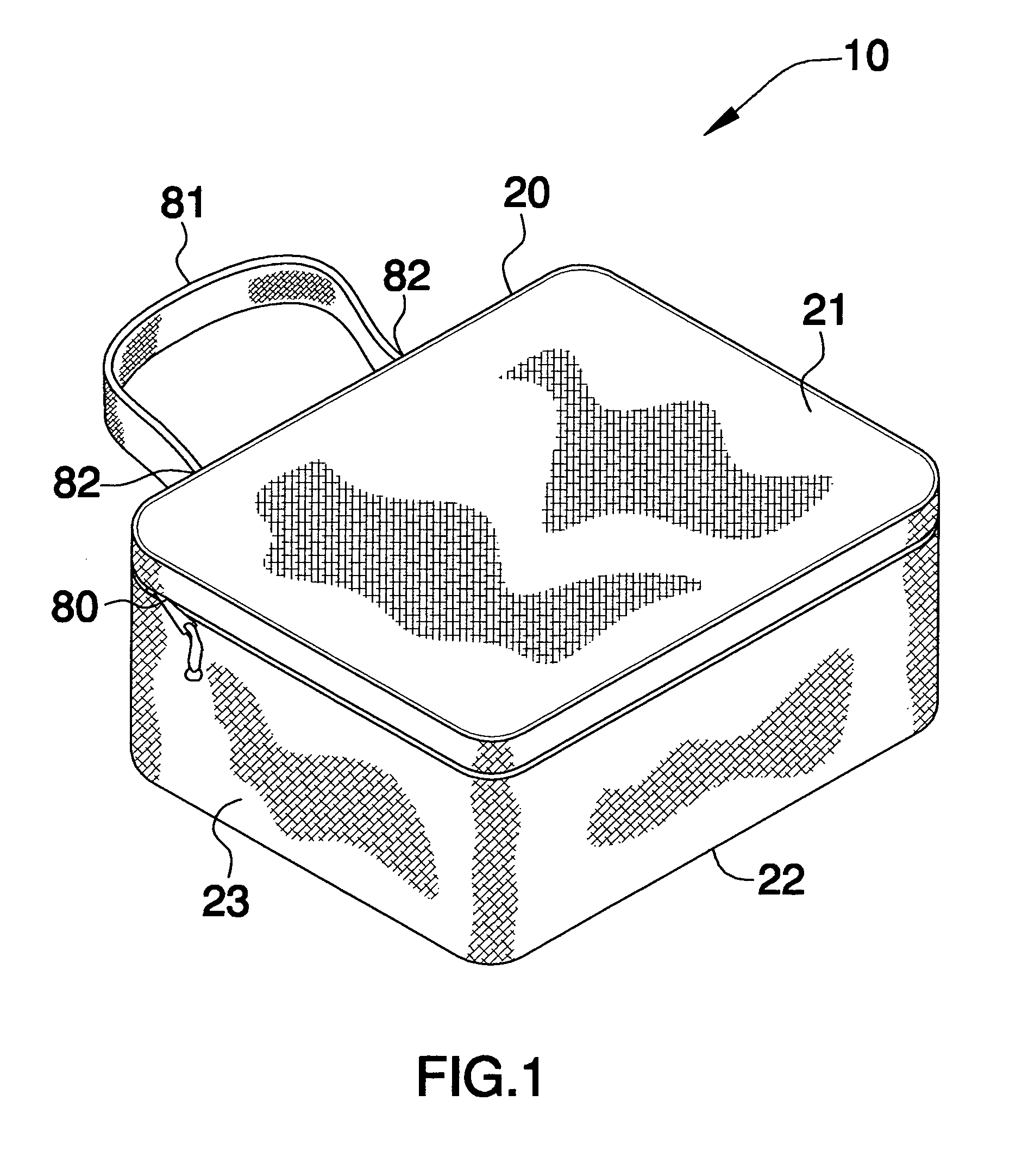 Lunch box with divider structure