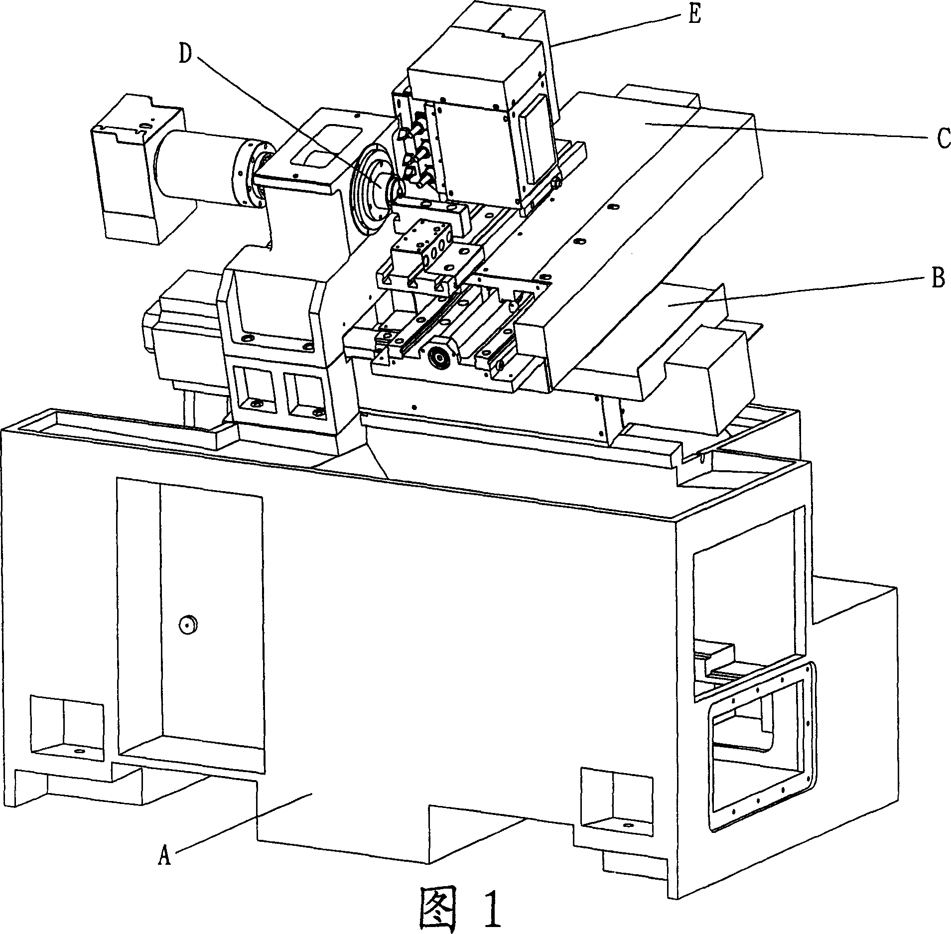 Axial-displacement cutter carriage structure of miller