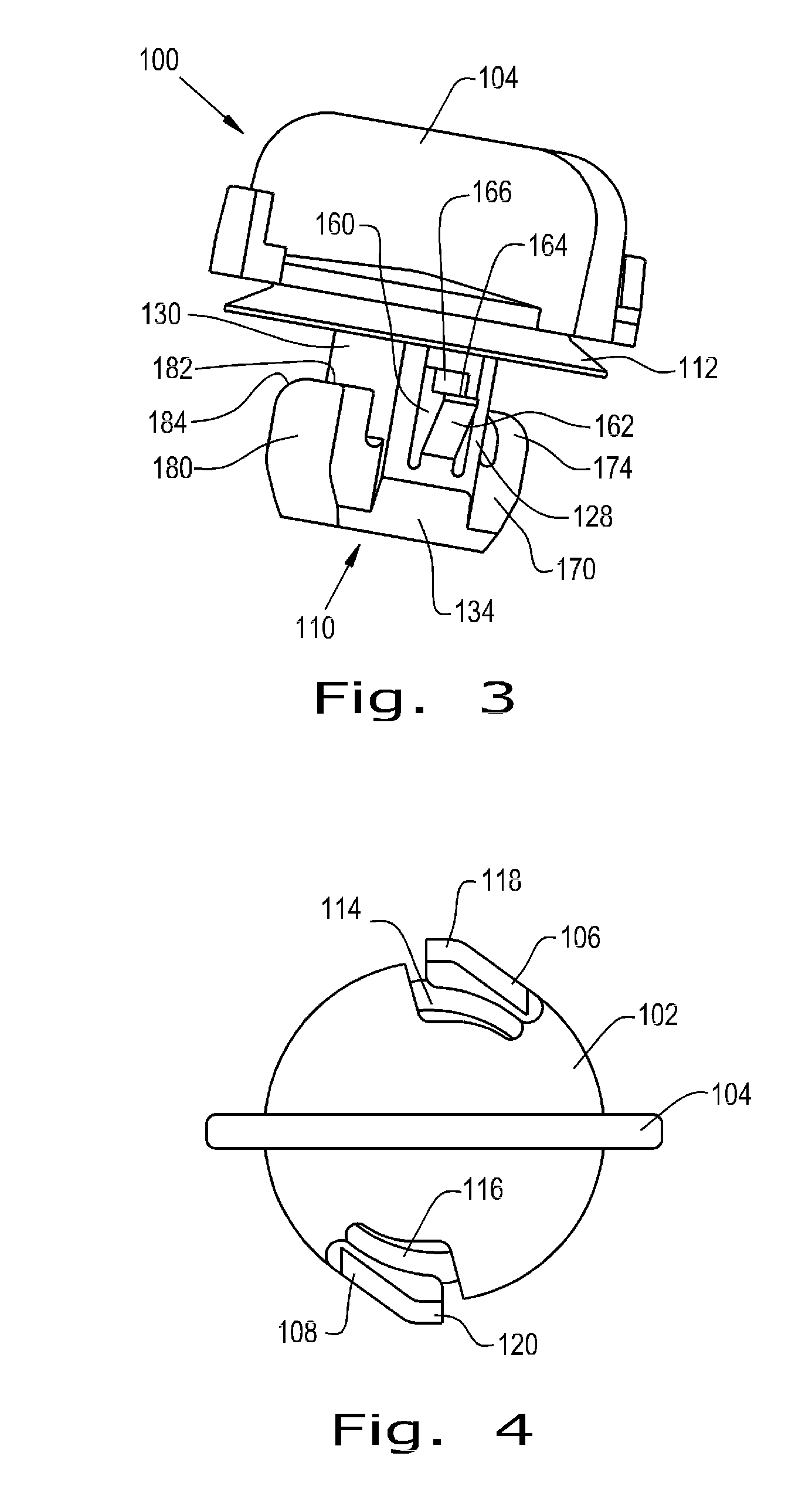 Quarter turn fastener