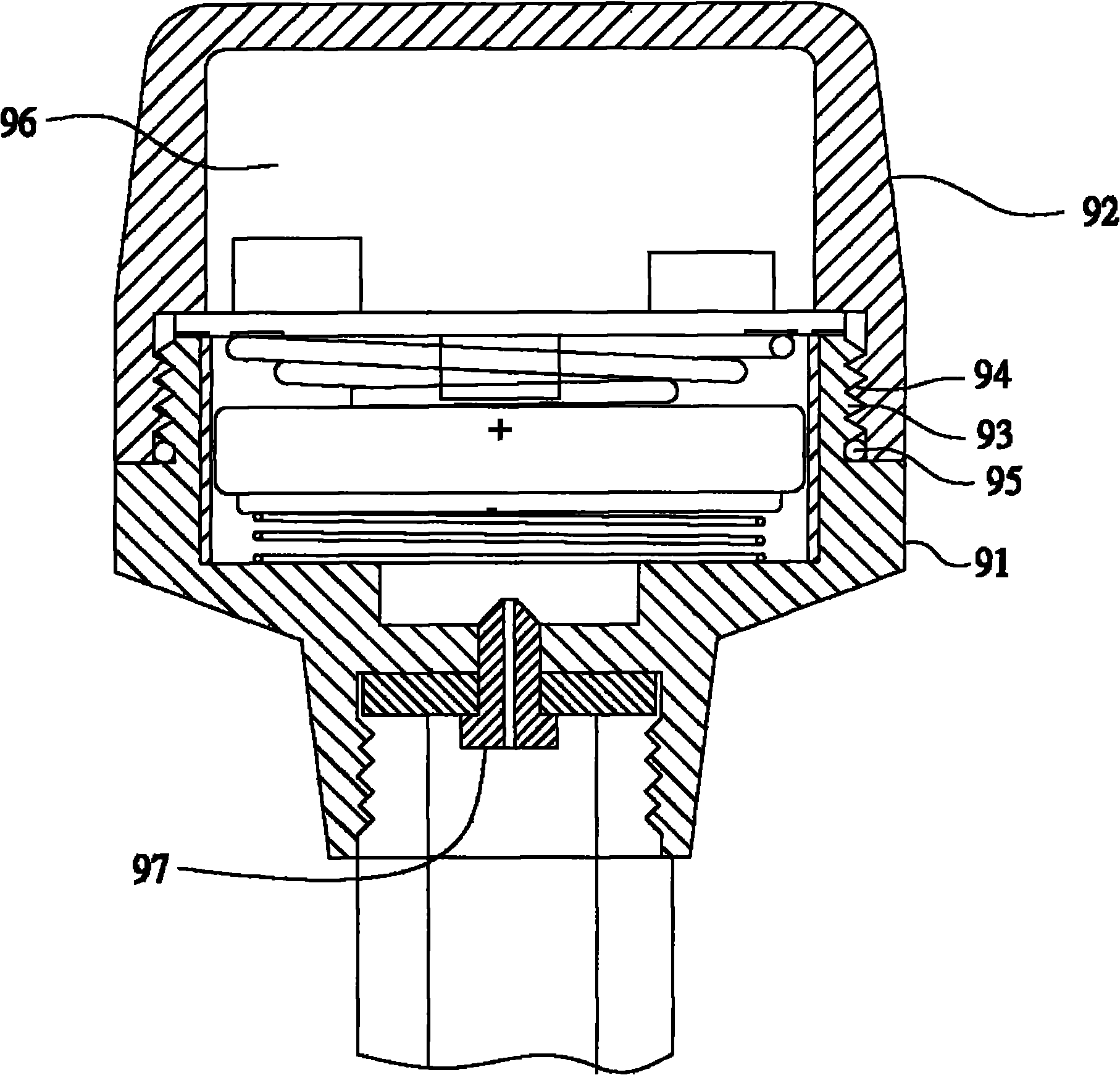 Air leakage prevention tyre pressure detector