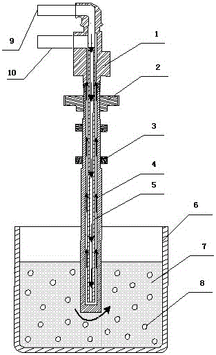 Method and device for preparing semi-solid state slurry through intensive cooling stirring