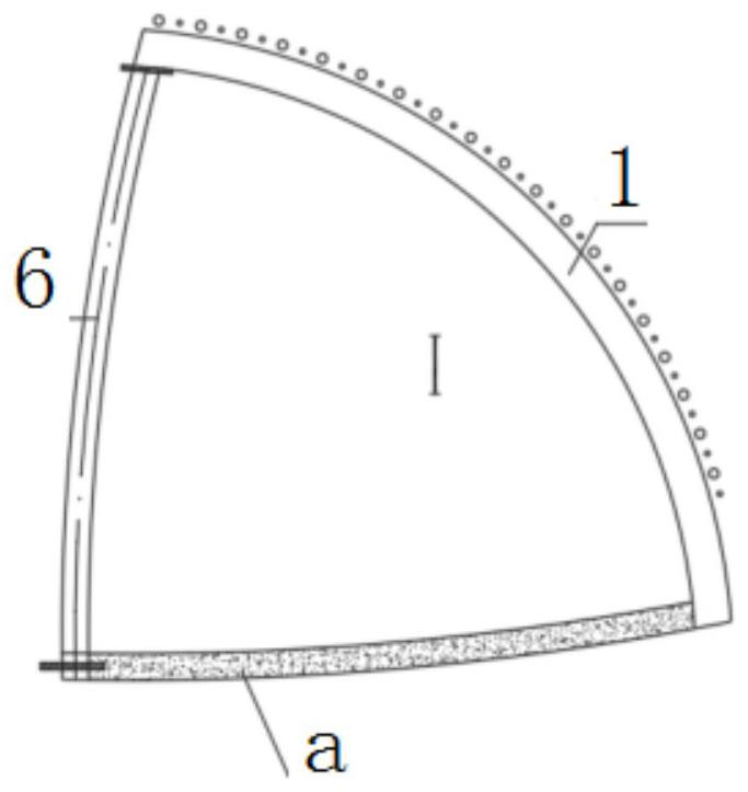 CRD construction method and structure suitable for blasting excavation of stratum with soft upper part and hard lower part