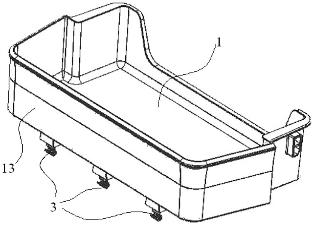 Refrigerator hanging shelf and refrigerator