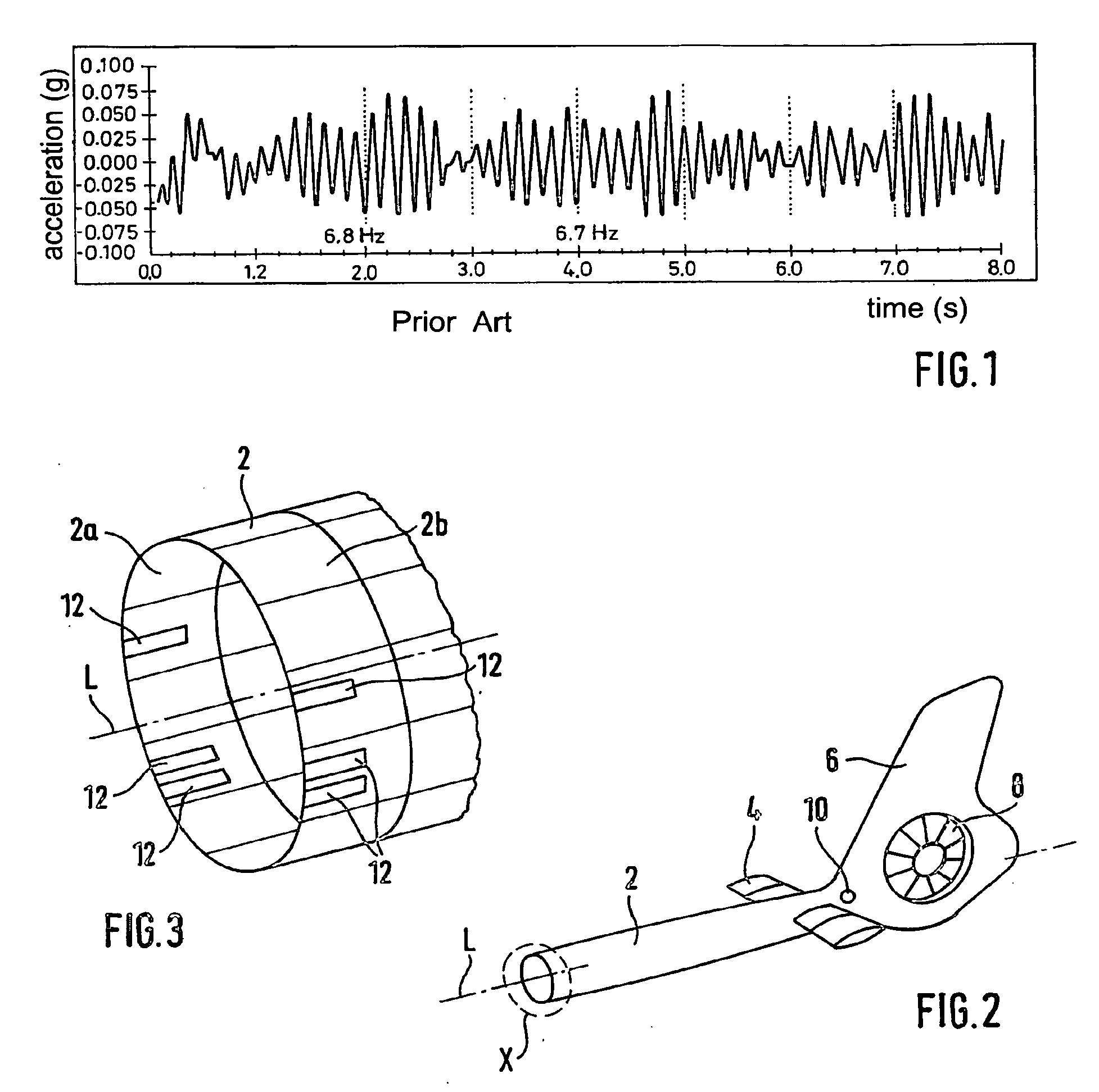 Method for damping rear extension arm vibrations of rotorcraft and rotorcraft with a rear extension arm vibration damping device