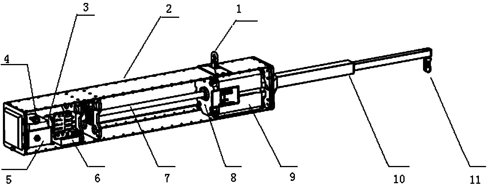 Automatic one-dimensional-equilibrium adjusting lifting tool for spacecraft