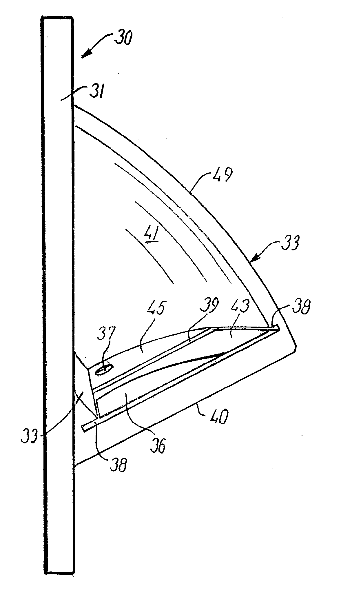Centrifugal separator and a liquid phase discharge port member