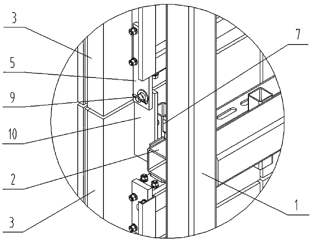 Prefabricated building periphery parapet body