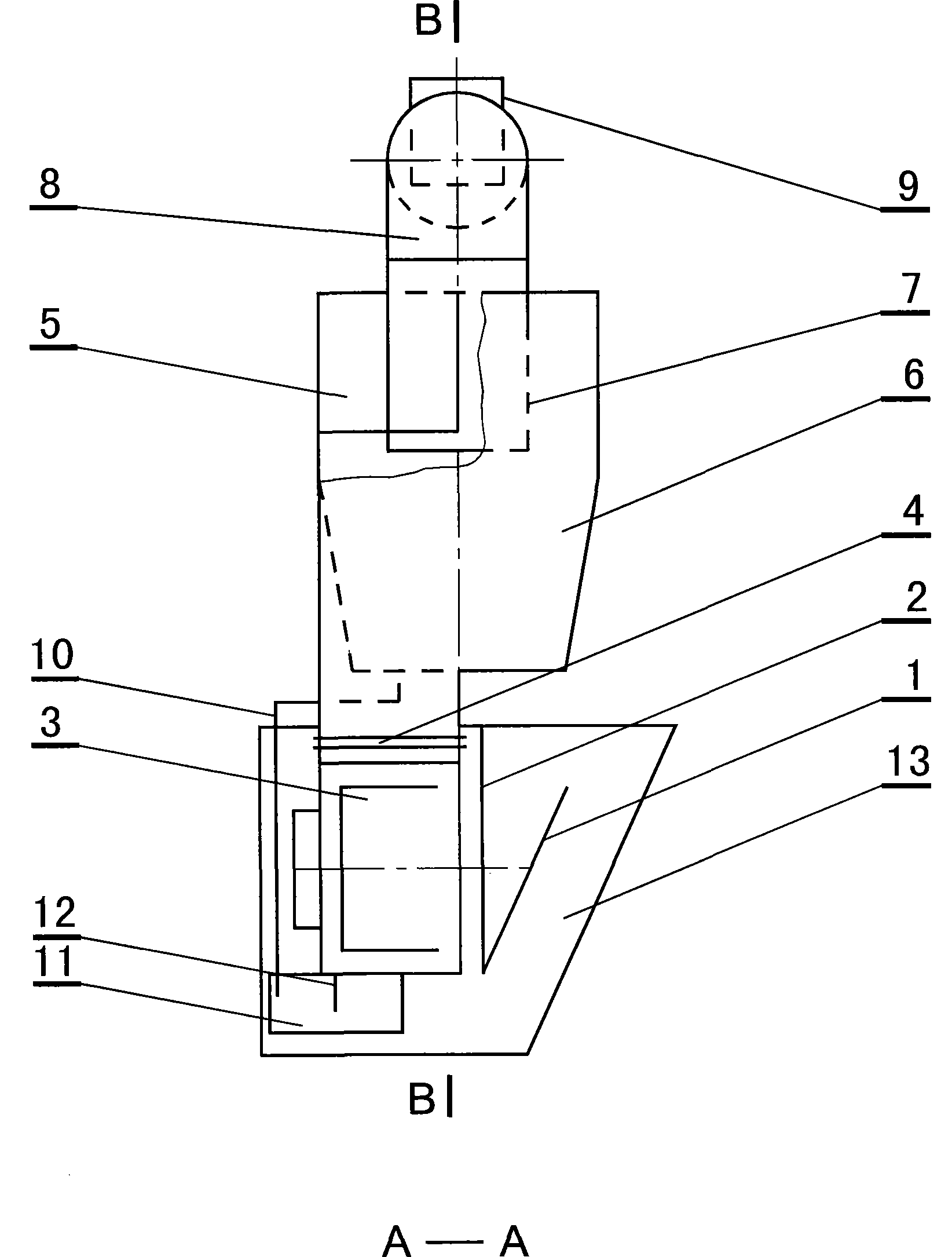 Automatic separation and cleaning smoke remover provided with cyclone separator device