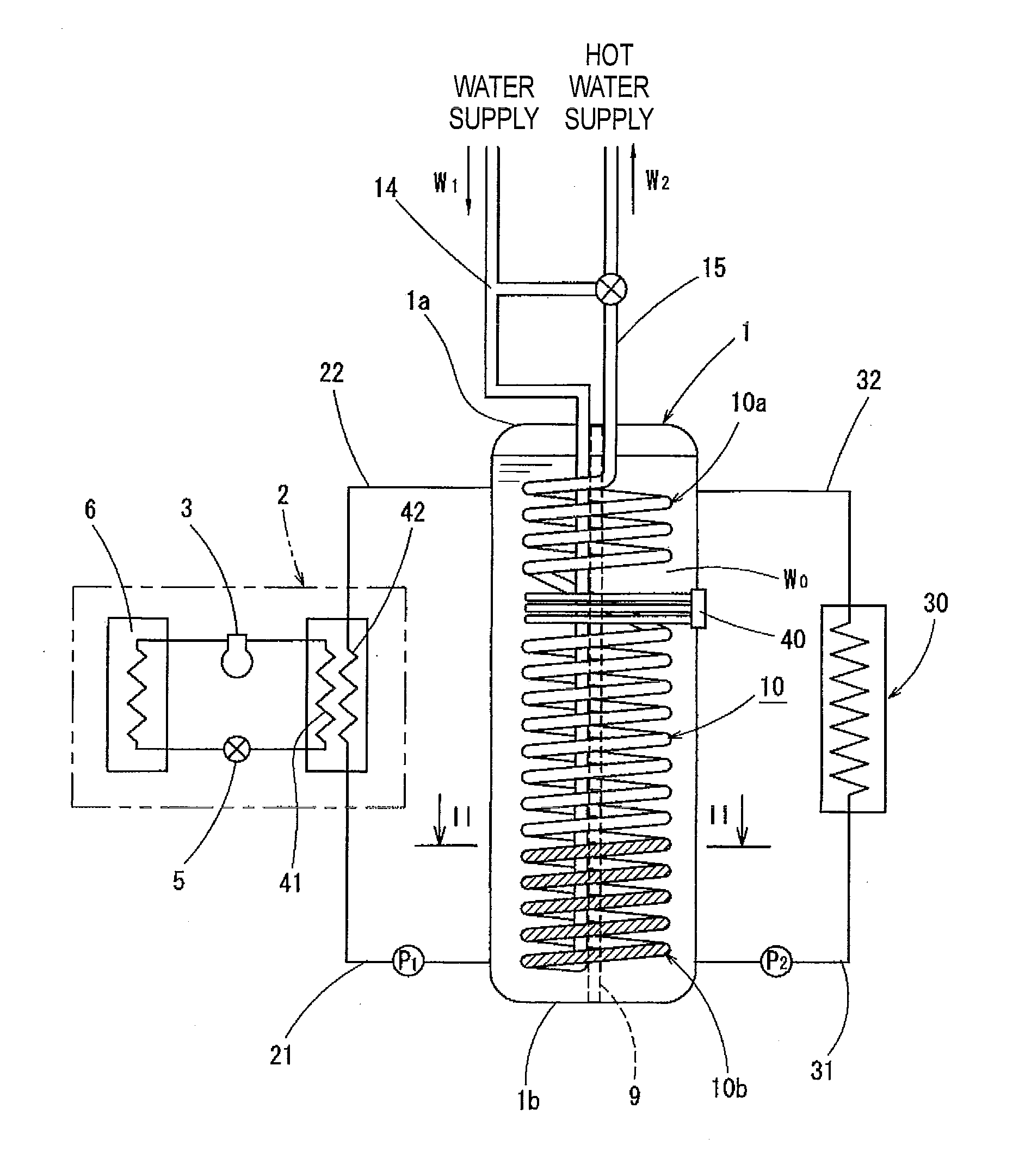 Heat pump type hot water supply apparatus