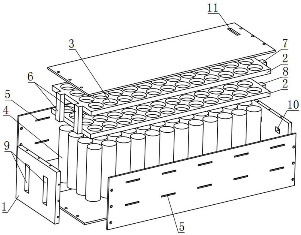 Quick charge type lithium ion battery module structure