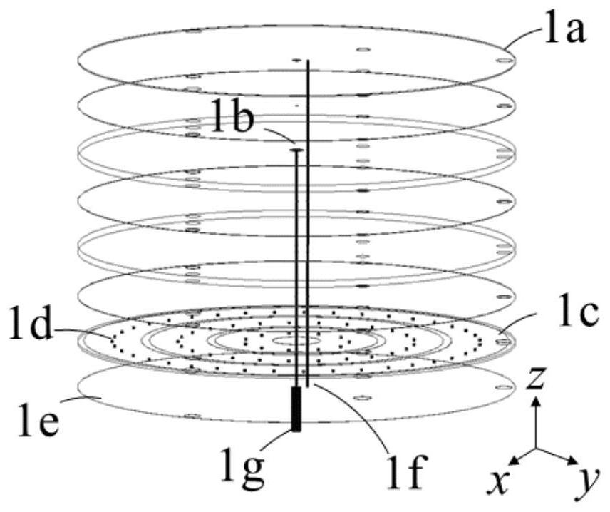 A dual-band triple-polarized antenna based on a closed mushroom-shaped unit structure