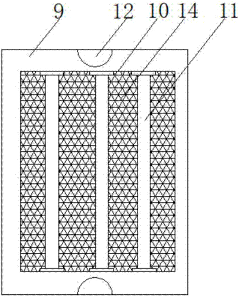 Wall-hanging plate for adsorbing formaldehyde and preparation method thereof