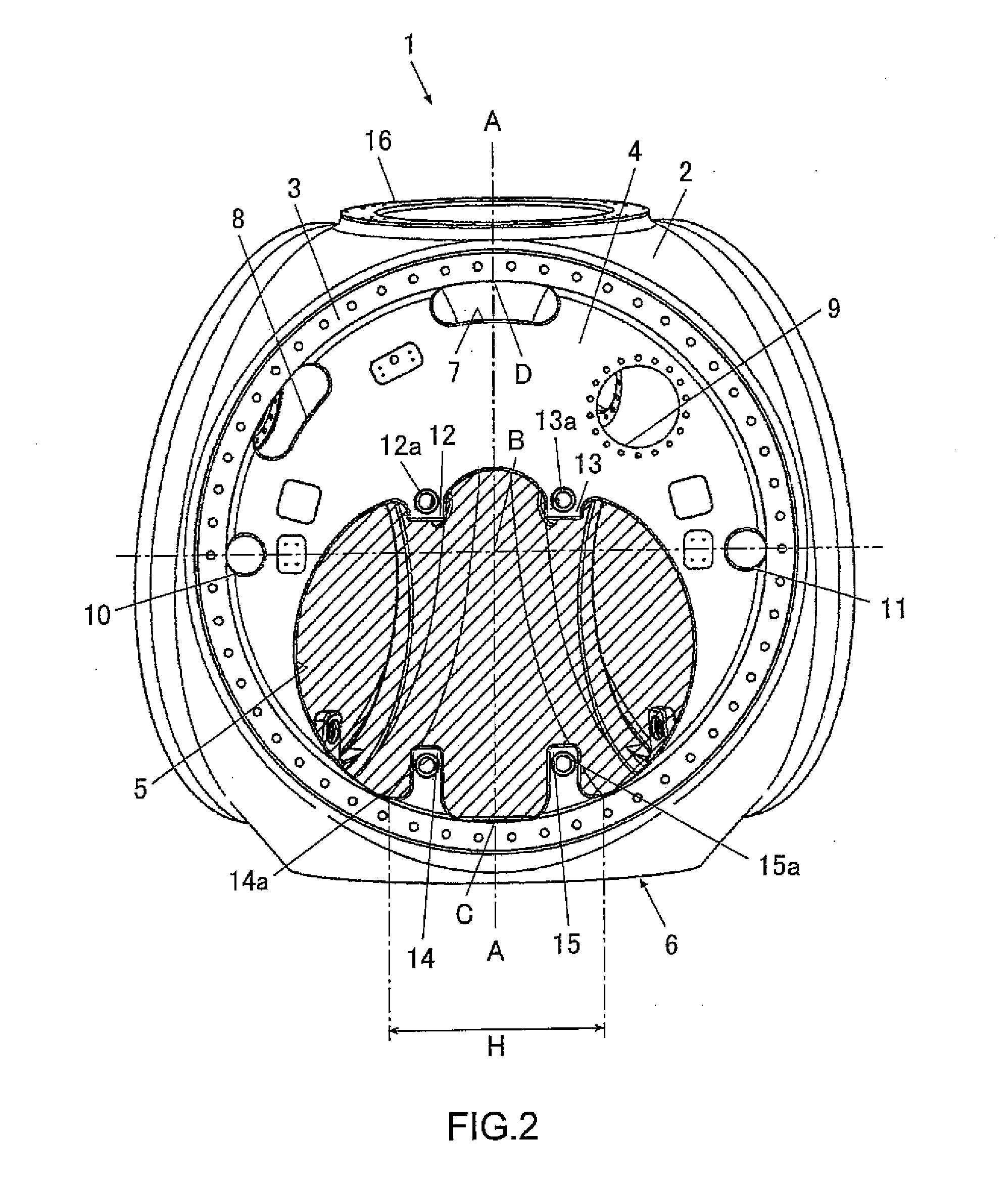 Hub for a horizontal axis wind turbine