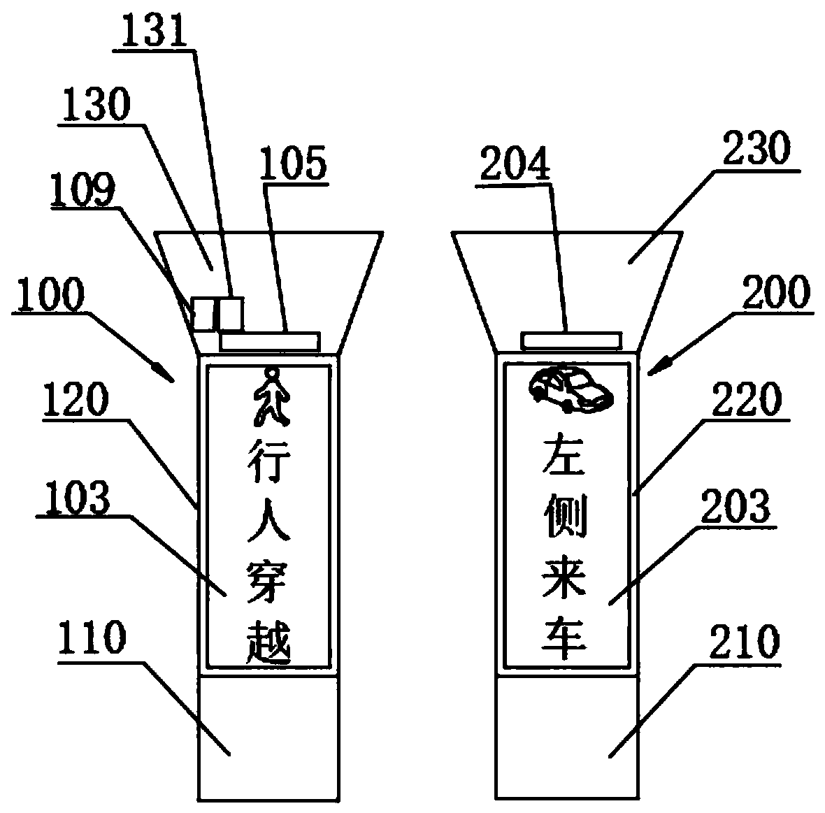 Internet of things-sensing traffic warning system and method