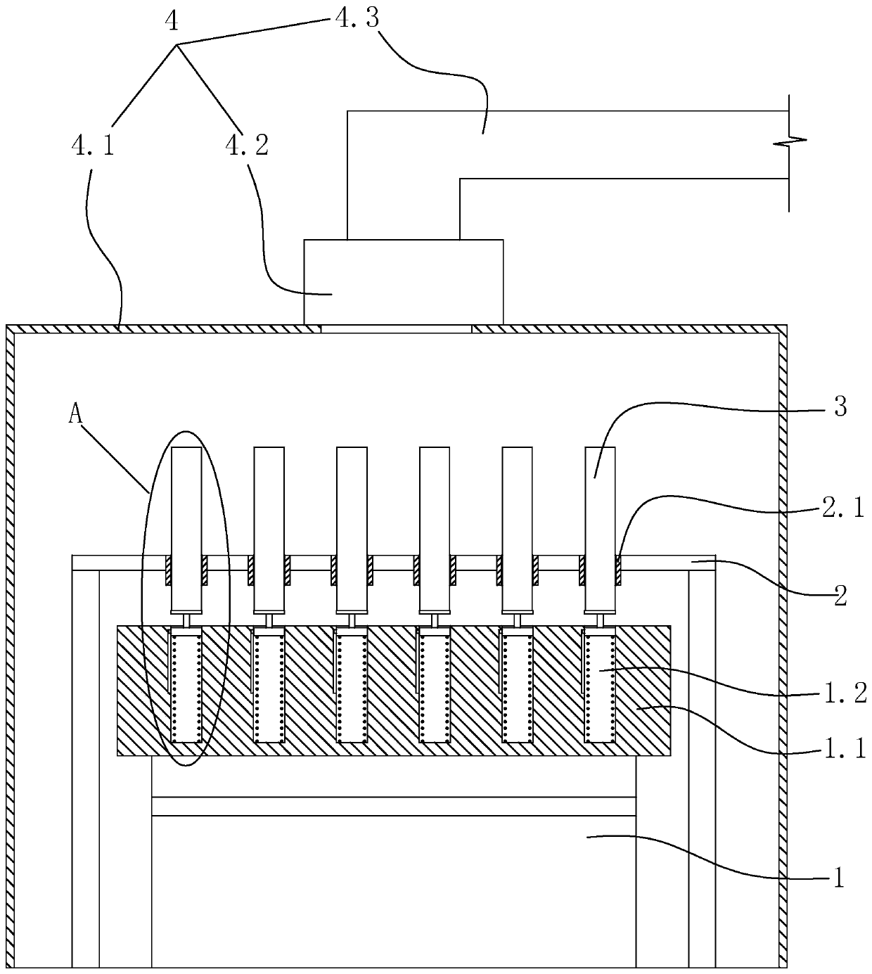 A device for removing acid