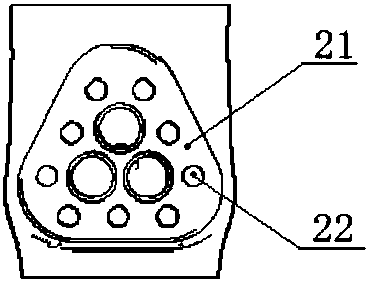 Scanner auxiliary fitting and method for measuring surface circular hole of workpiece