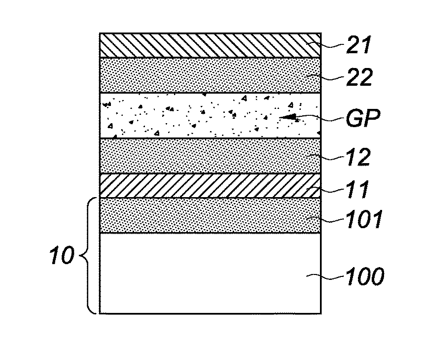 Fabrication method of a stack of electronic devices