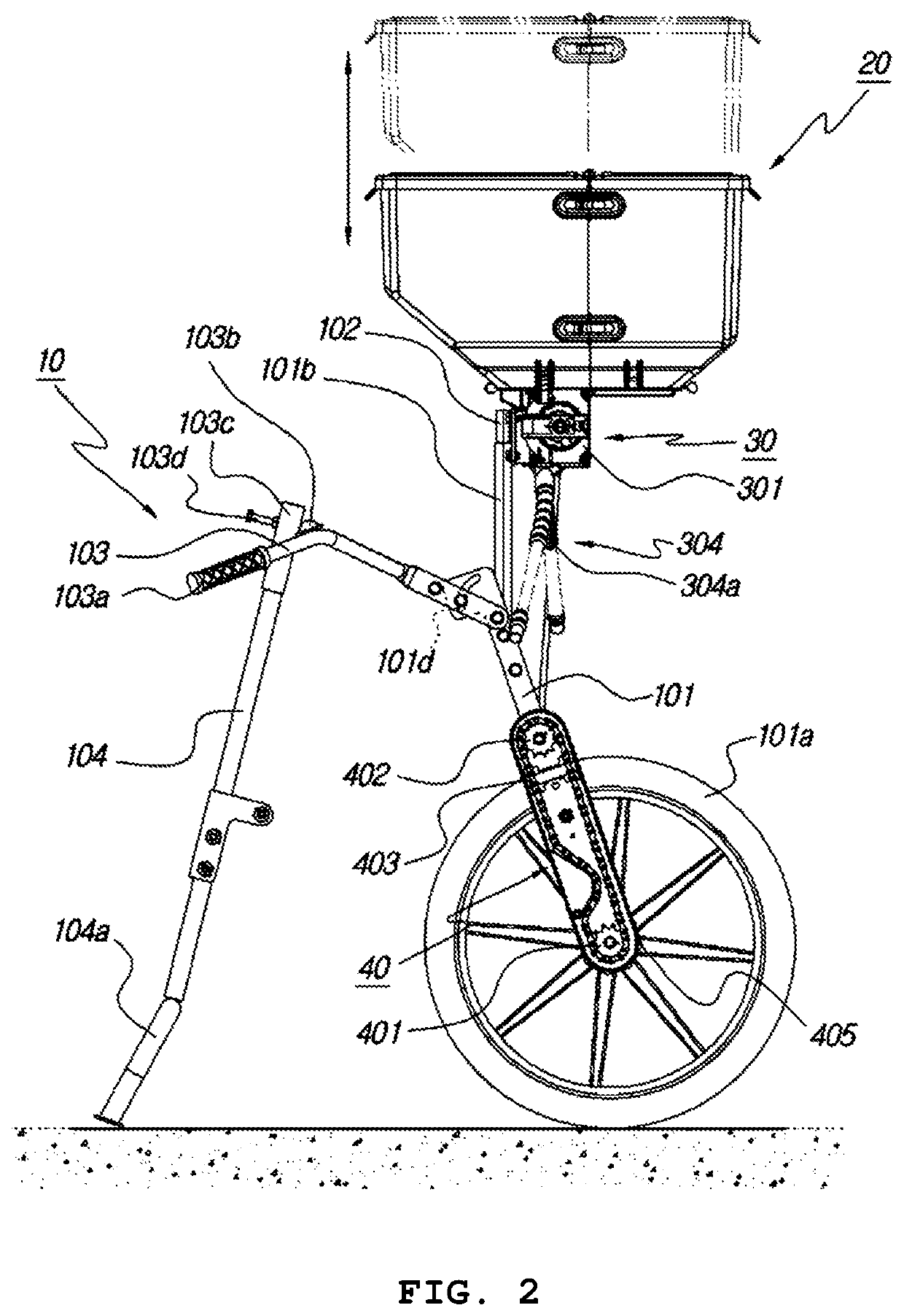 Manual granule spreader