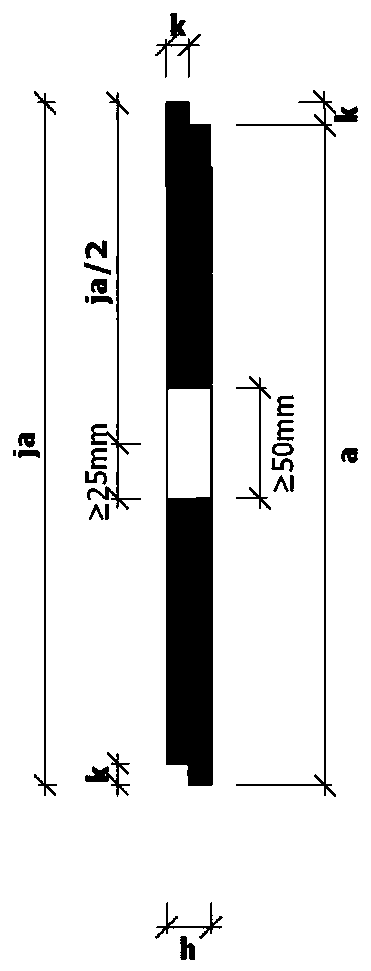 Square ridge type edge modular female and male formwork system