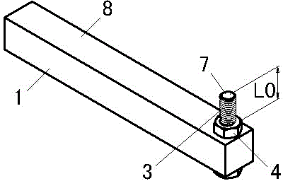 Simple tool setting device for numerical controlled lathe and using method