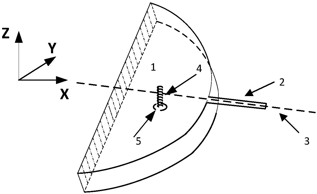 Wide-beam magnetic dipole antenna