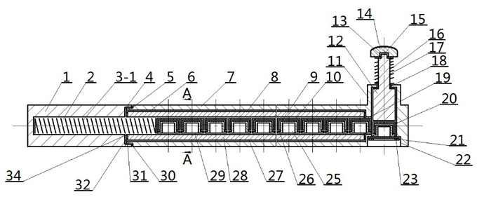 Device capable of rapidly sleeving rhododendron grafting scion protective sleeve