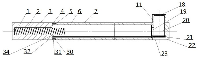 Device capable of rapidly sleeving rhododendron grafting scion protective sleeve