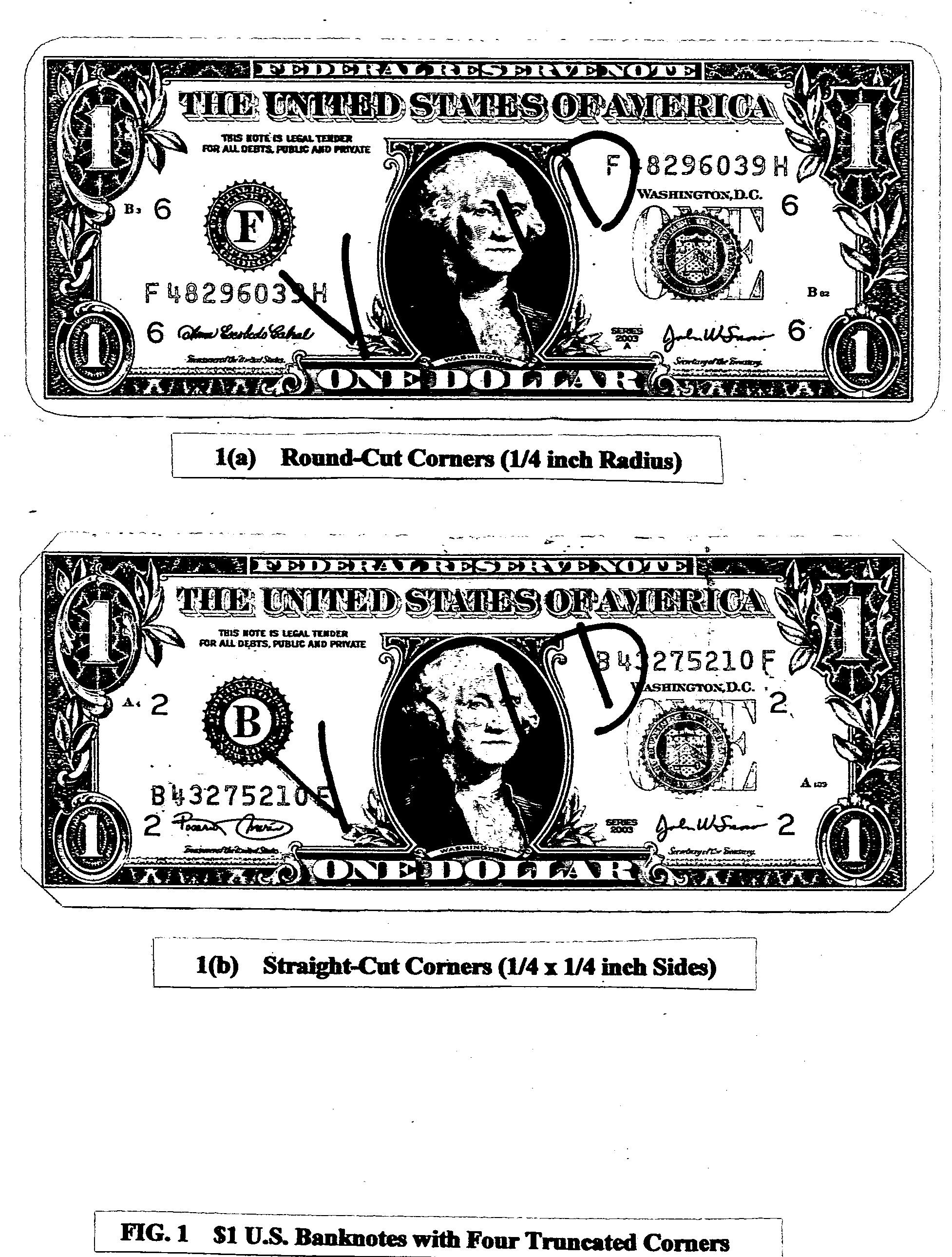 System and method for making U.S. banknotes readable by visually-impaired persons