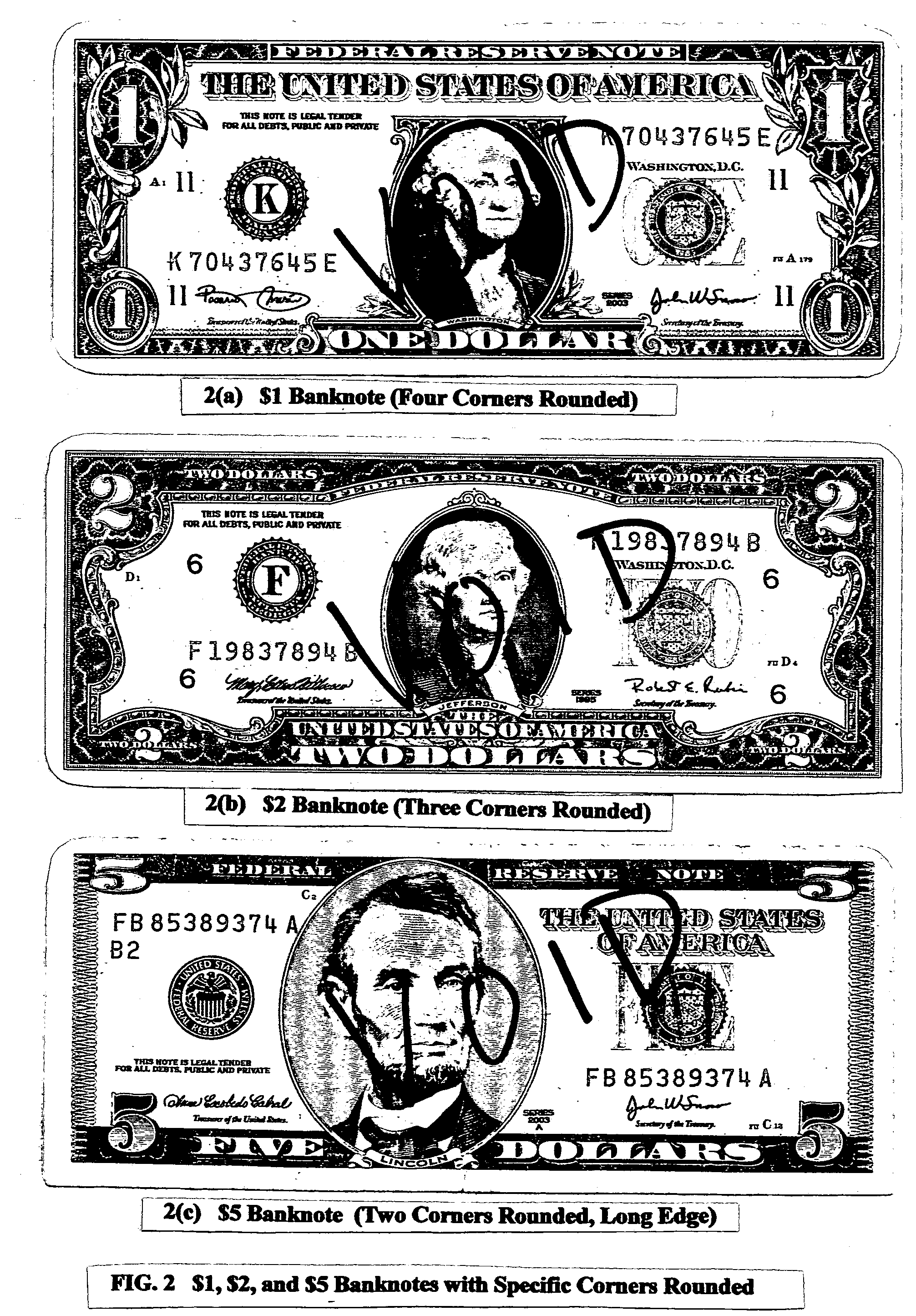 System and method for making U.S. banknotes readable by visually-impaired persons