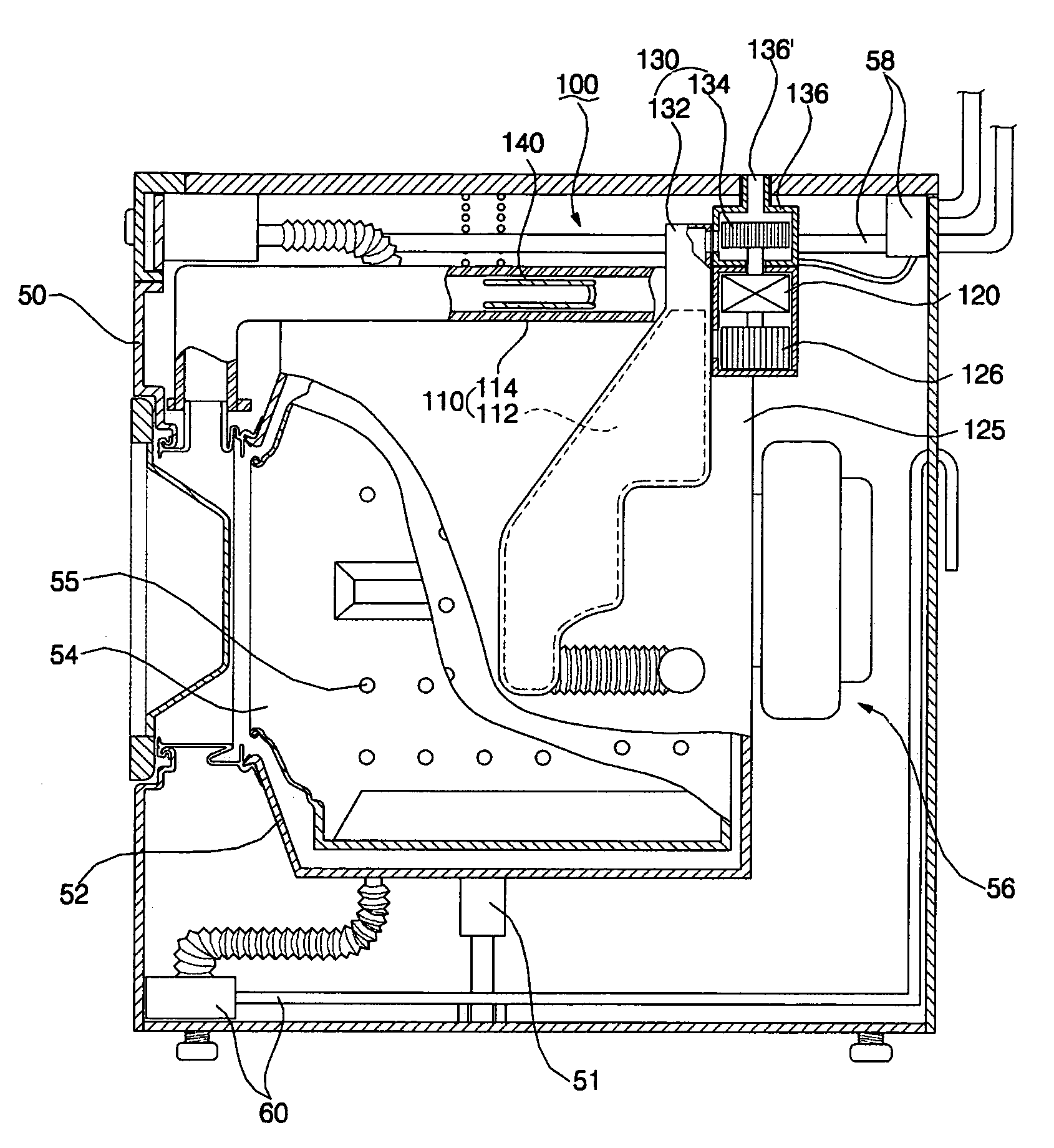 Drying unit for washing machines